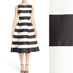 Adrianna Papell black and white striped dress